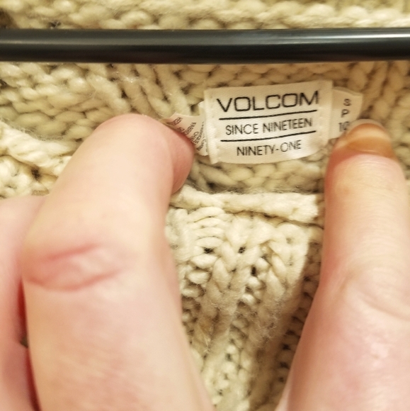 Volcom Cream Wool Sweater - Picture 3 of 3